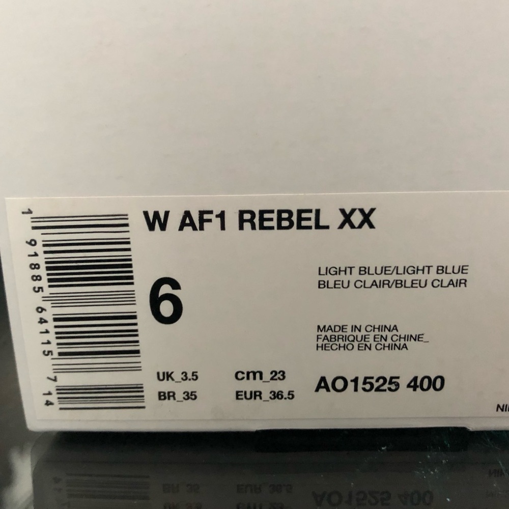 WOMENS NIKE AF1 AIR FORCE 1 REBEL XX | NEW - Picture 8 of 8